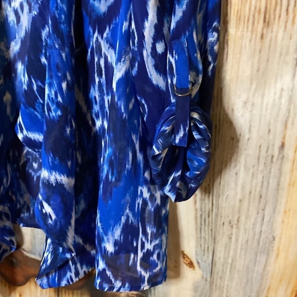 Chico’s NWOT Tab Sleeve Open Chiffon Kimono Blazer - Picture 3 of 5